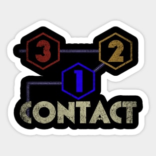 3 2 1 Contact Sticker